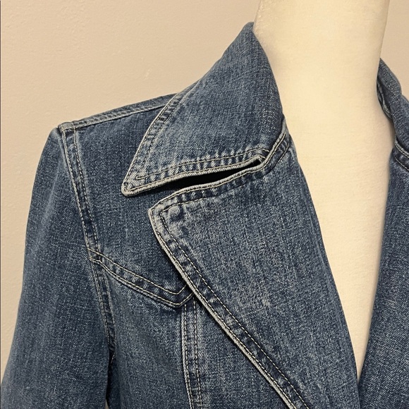 Guess Blue Denim Long Jean Jacket - Picture 10 of 16